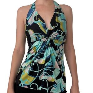 Trina Turk Silk Paisley Halter Top, size 0